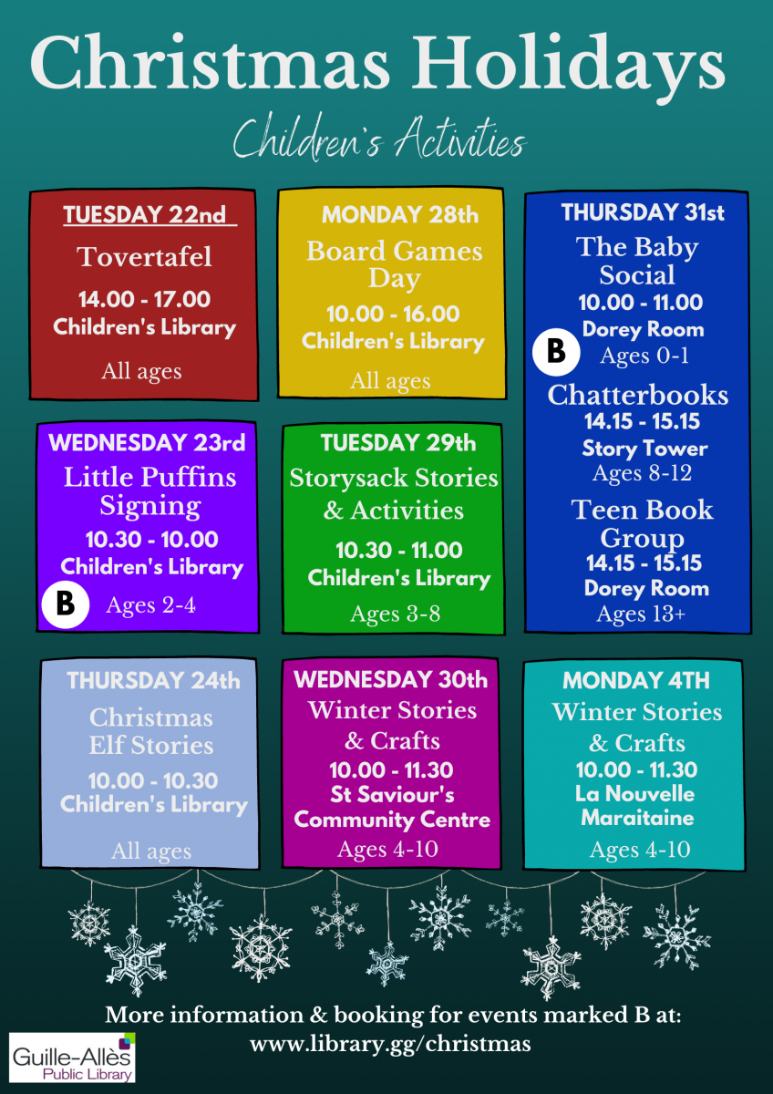 Christmas Holiday Activities | Guille-Allés Library | Guernsey